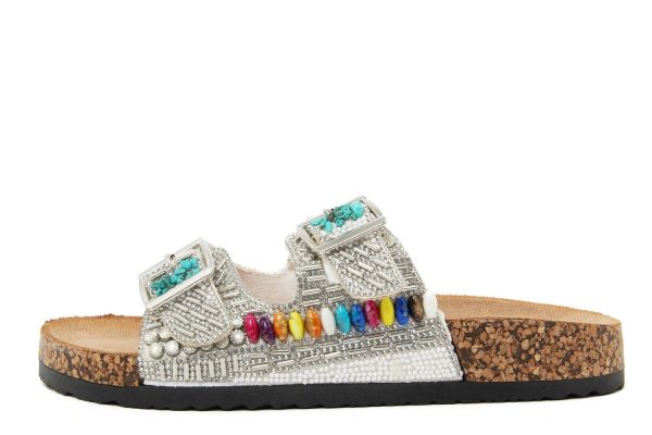 Sandalias FAM_93_01_BIANCO UE 37 - Imagen 2