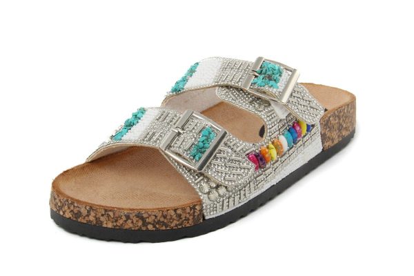 Sandalias FAM_93_01_BIANCO UE 37 - Imagen 3