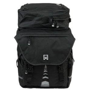 Willex Alforjas de bicicleta con bolsa superior XL 1200 65 L negro 13411