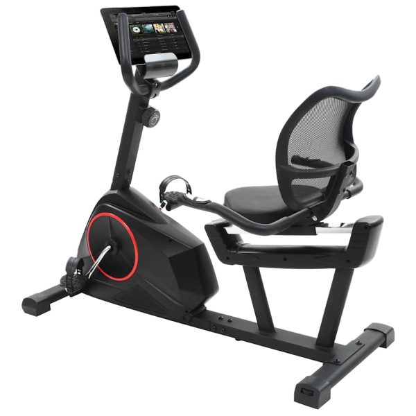 Bicicleta estática magnética reclinada con medición de pulso - Imagen 3