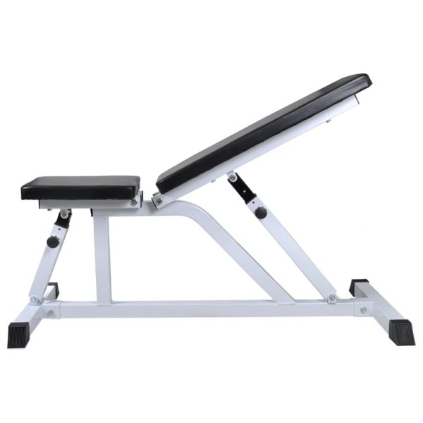 Banco de musculación con juego de barras y mancuernas 30,5 kg. - Imagen 3