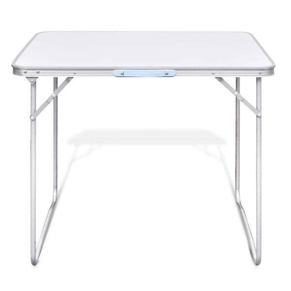 Mesa de camping, plegable, con estructura metálica, 80 x 60 cm - Imagen 3