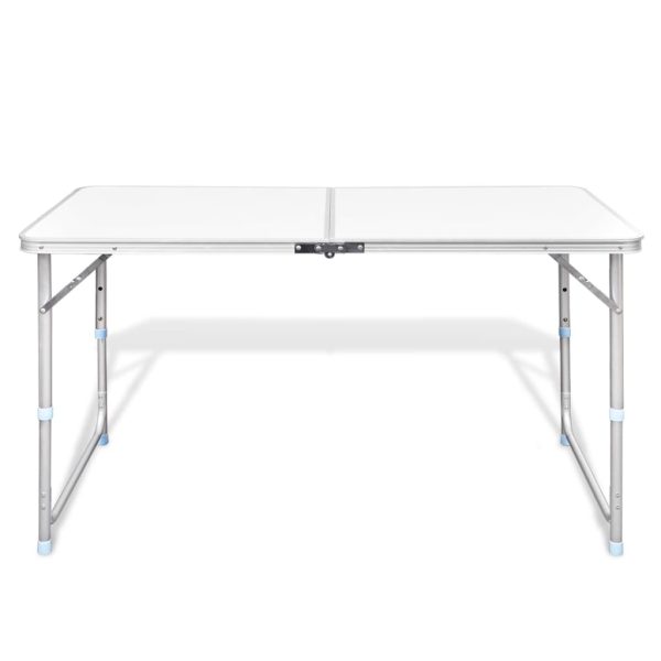 Mesa plegable, para camping, regulable en altura, en aluminio - Imagen 2