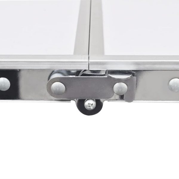 Conj. Mesa de camping plegable con 6 asientos regulables en altura. 180x60cm - Imagen 2