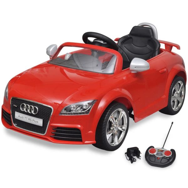 Coche Audi TT RS para niños con mando a distancia - rojo