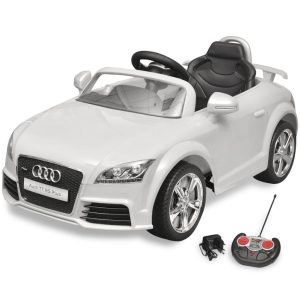 Coche Audi TT RS para niños con mando a distancia - blanco