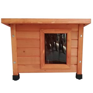 '@Pet Casa de exterior para gatos 57x45x43 cm madera marrón