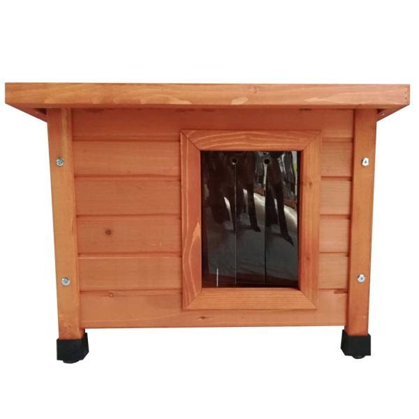 '@Pet Casa de exterior para gatos 57x45x43 cm madera marrón