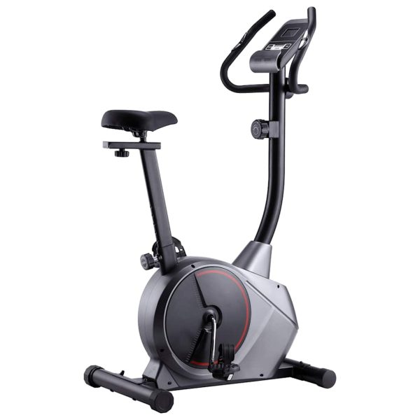 Bicicleta estática magnética con medición de pulso.