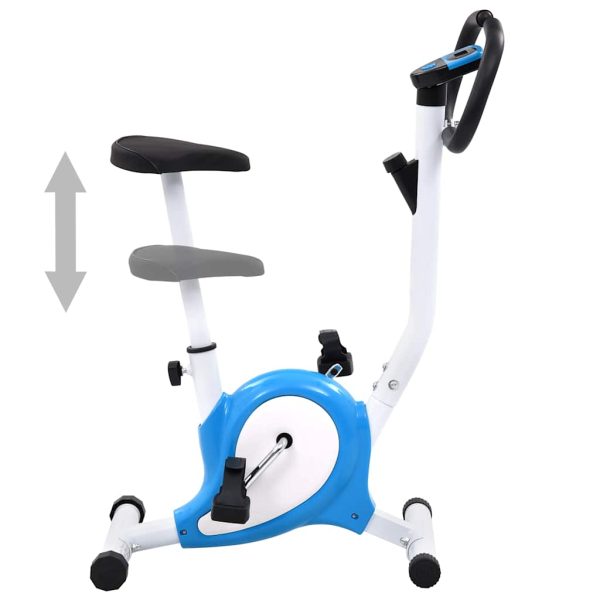 Bicicleta estática con resistencia de cinturón azul. - Imagen 2