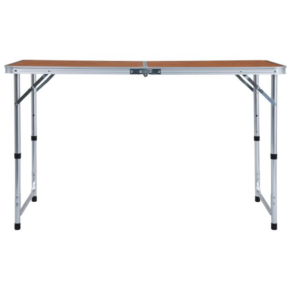 Mesa de camping plegable 120x60 cm aluminio - Imagen 3