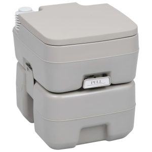 WC portátil para camping 20+10 L gris