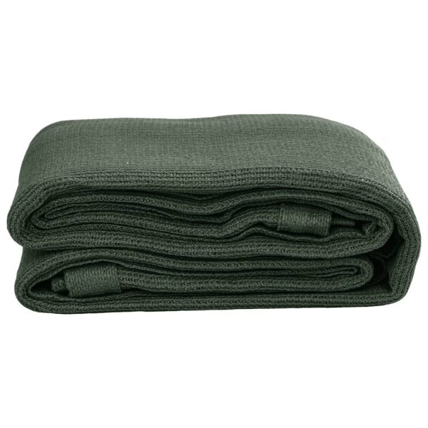 Estera de camping para tienda de PEAD 400x400 cm verde oscuro - Imagen 3