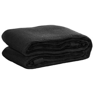 Estera de camping para tienda de campaña HDPE 400x400 cm negra