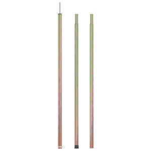Poste telescópico para tienda de campaña 170-255 cm de acero galvanizado