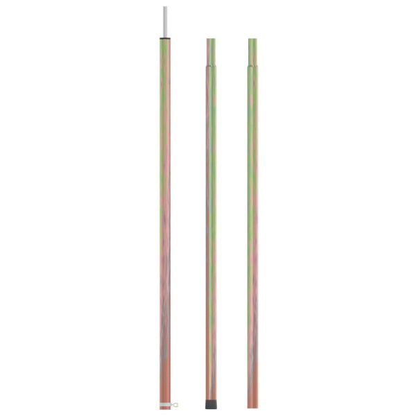 Poste telescópico para tienda de campaña 170-255 cm de acero galvanizado
