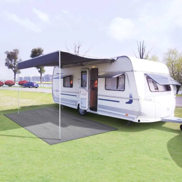 Estera de camping para tienda de campaña 250x550 cm gris claro