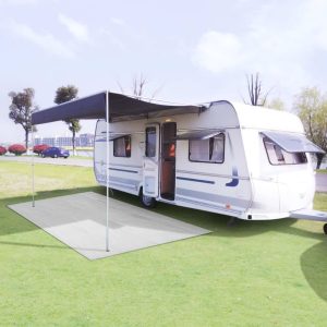 Estera de camping para tienda de campaña 100x500 cm blanca