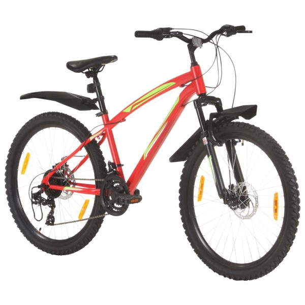Bicicleta de montaña 21 velocidades rueda 26" 42 cm rojo - Imagen 2