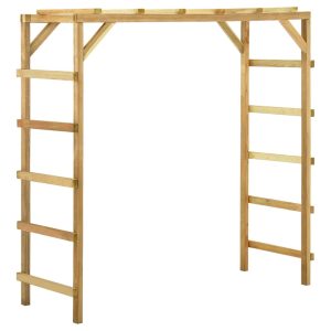 Respaldo exterior 170x60x170 cm madera maciza de pino
