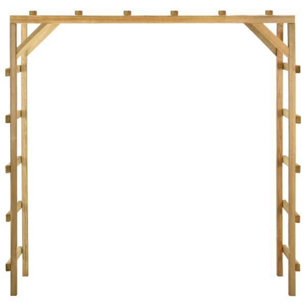 Respaldo exterior 170x60x170 cm madera maciza de pino - Imagen 2