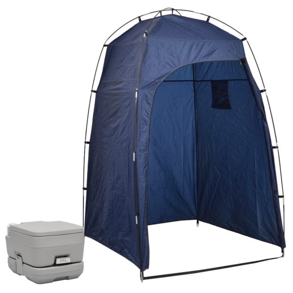 WC portátil para camping con tienda de campaña 10+10 L