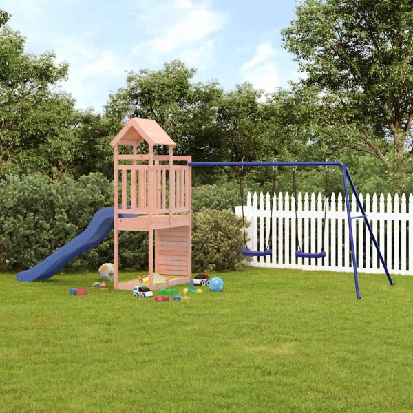 Juego de exterior de madera maciza de Douglas.