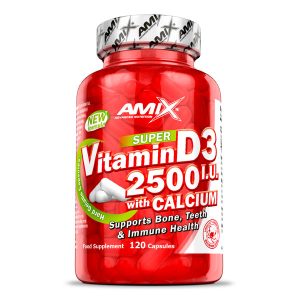 Vitamina D3 2500 UI con Calcio 120 cápsulas